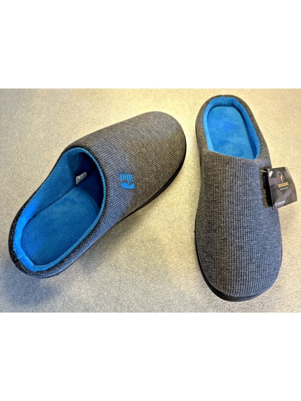RockDove Slippers Men's Large 11-12 Original Two-Tone Memory Foam NEW WITH TAGS